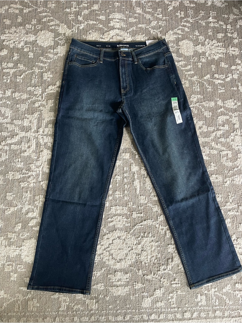 NWT 34x30 Sonoma Men’s Indigo Straight Leg Jeans